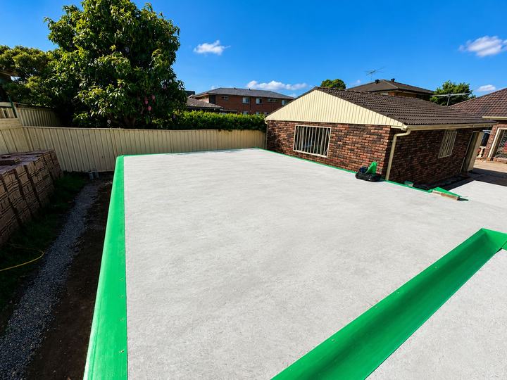 Perimeter termite barrier on a completed slab edge